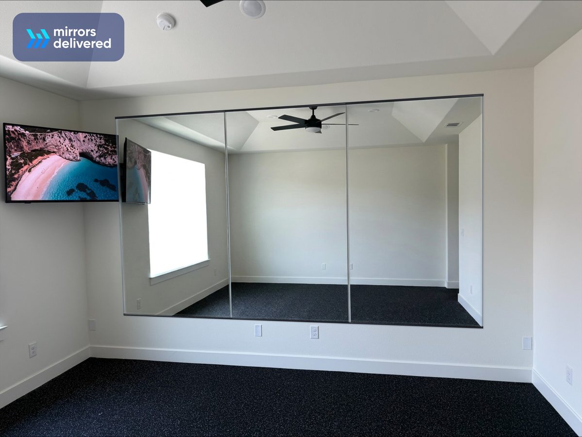 The same wall with mirrors — AI preview
